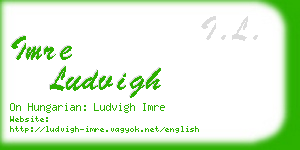 imre ludvigh business card